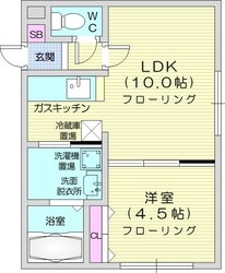 栄町駅 徒歩5分 1階の物件間取画像